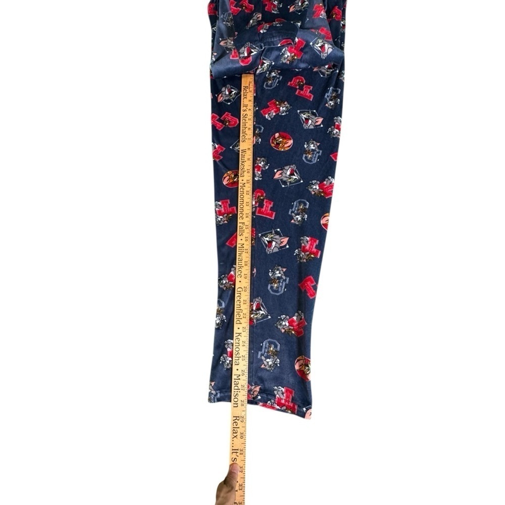 Tom & Jerry Aeropostale Women’s Lounge Pants Medium Blue Red Cartoon Print Soft - Picture 7 of 8